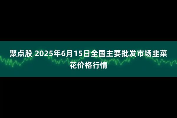 聚点股 2025年6月15日全国主要批发市场韭菜花价格行情