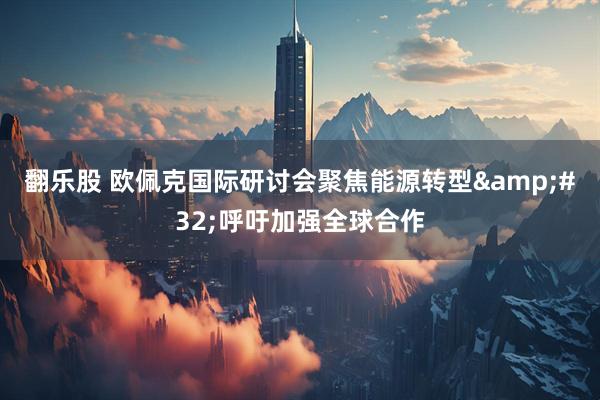 翻乐股 欧佩克国际研讨会聚焦能源转型&#32;呼吁加强全球合作